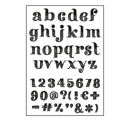 Paperfuel Clear Stamps - Alphabet Get Them Stripes